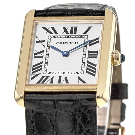 cartier tank gold solo